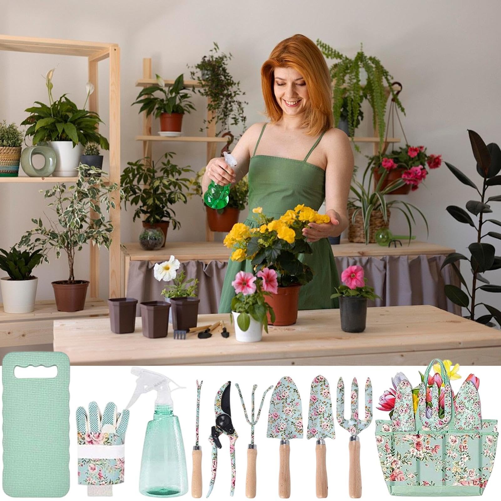 Gartengeräte-Set | Kleine Robust-Harke,Garten-Handwerkzeuge-Set Mit Gartenschere - Für Gärtner Mama, Im Garten, Draußen, Am Blumenbeet, Im Haus, Zum Trimmen, Schneiden, Pflanzen Und