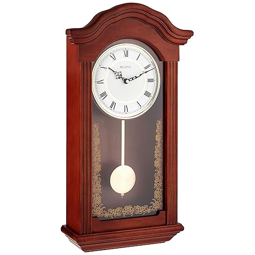 Bulova C 4443 Baronet Chiming Clock, Finish, Mahogany product image