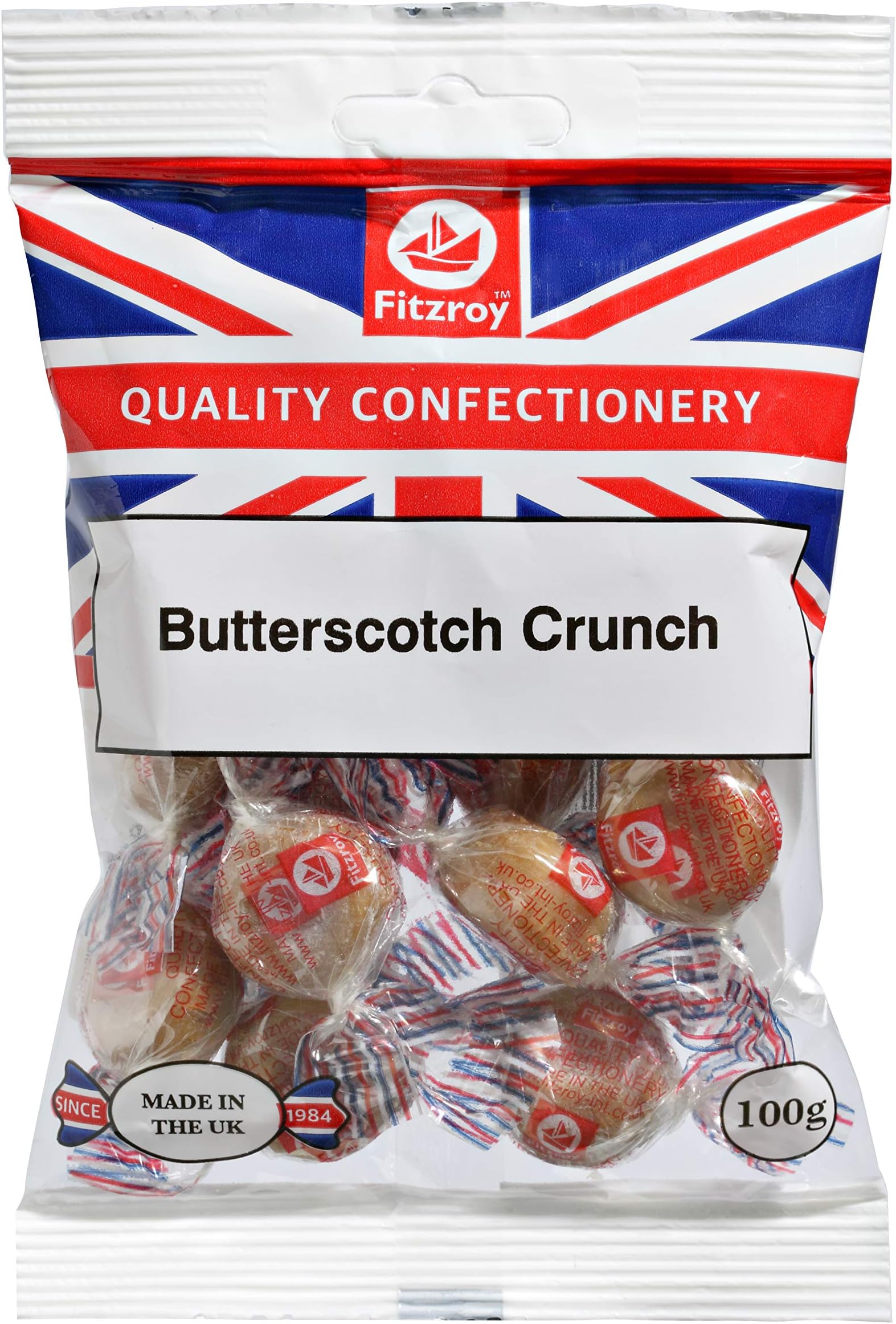 Fitzroy Butterscotch Crunch Sweets 100g