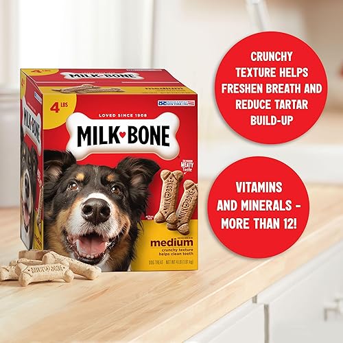 Miniatura 60 de Milk-Bone Original Dog Treats Galletas para perros grandes, 10 libras