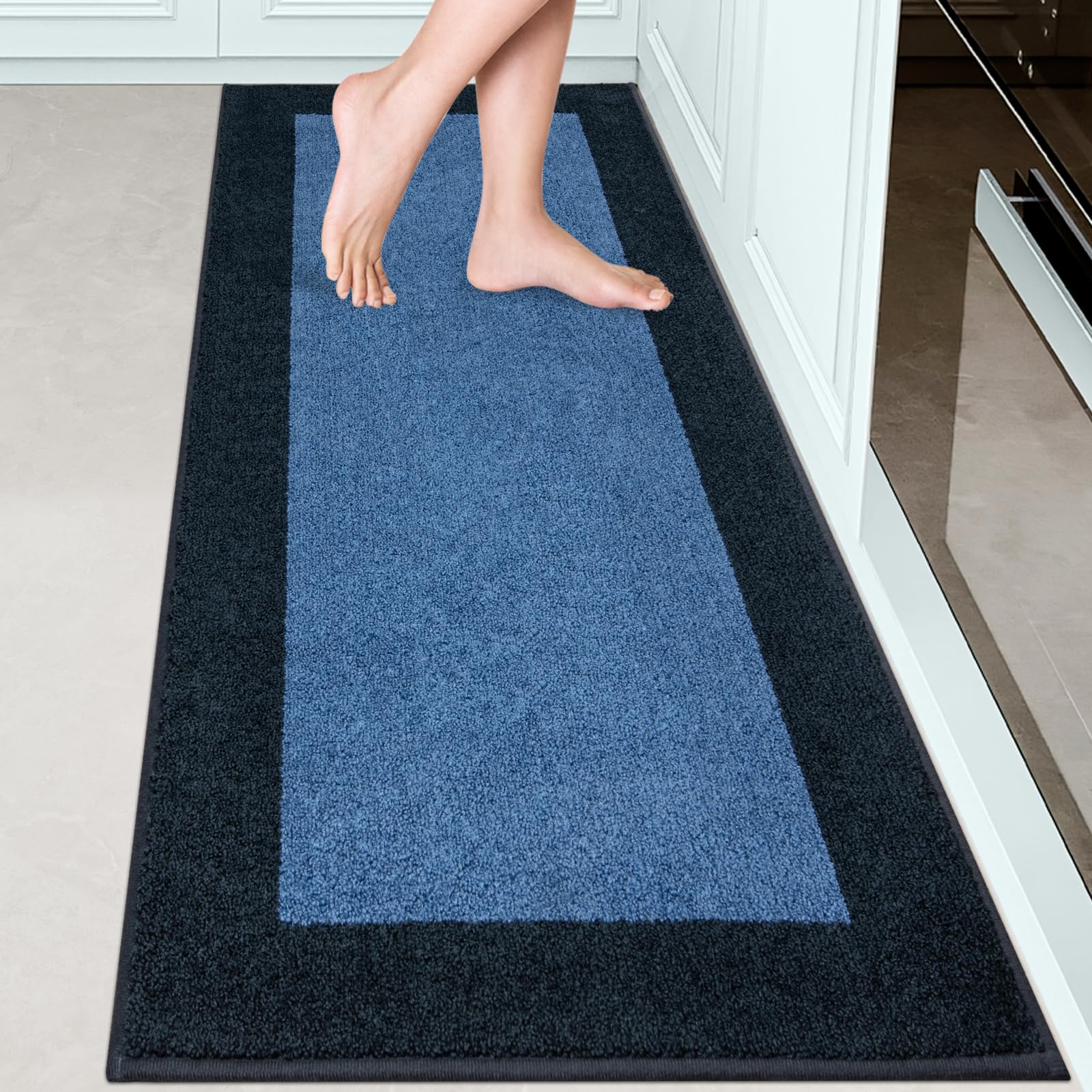 Kitchen Runner Rug 24" x 70" for Hallway, Floor, (Roll Packing)