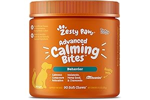 Zesty Paws Calming Chews for Dogs with Advanced Melatonin