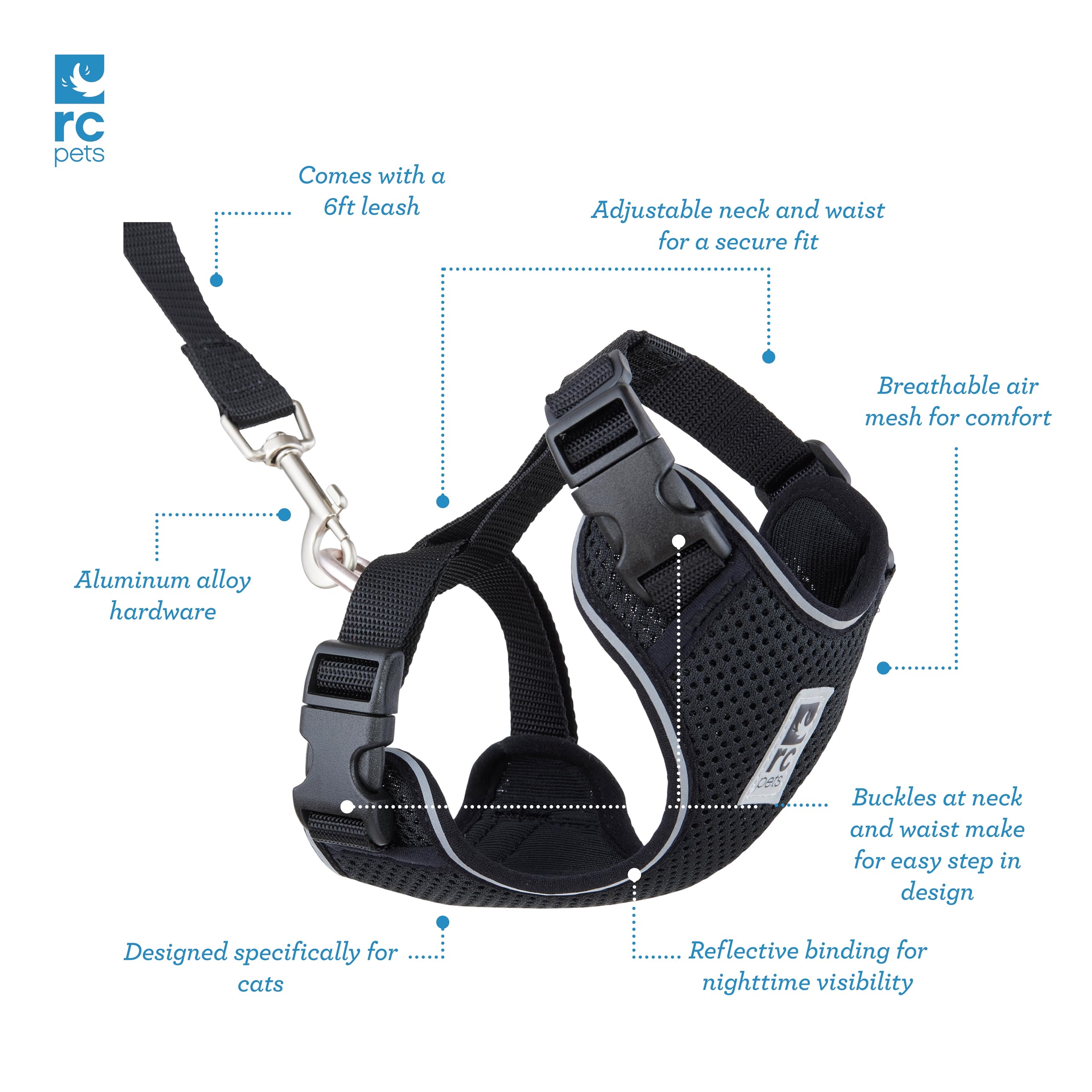 Pet Supplies : RC Pets Adventure Kitty Harness Includes Adjustable