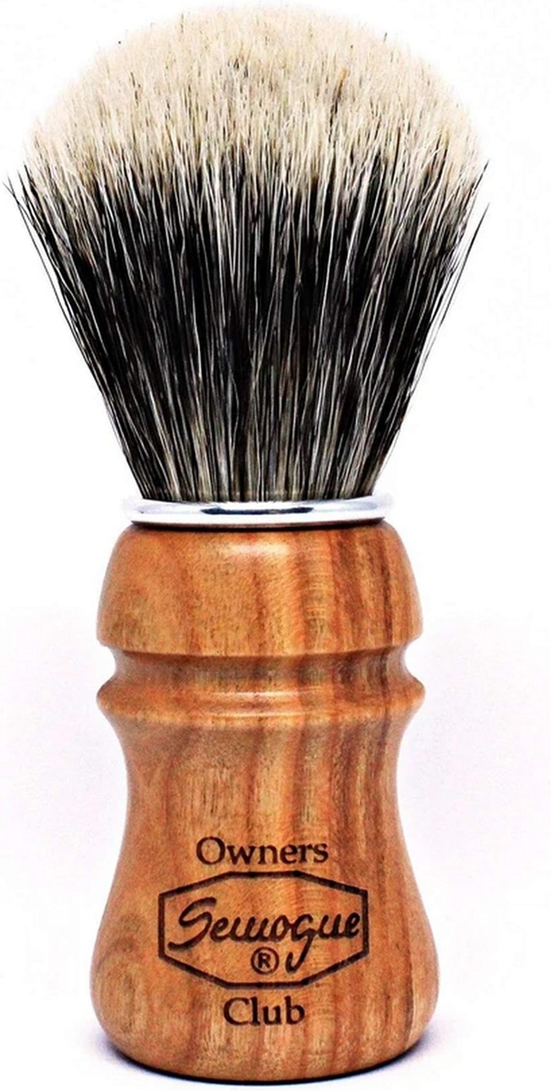 S.O.C. Cherry Wood Shave Brush - Badger shave brush by Semogue