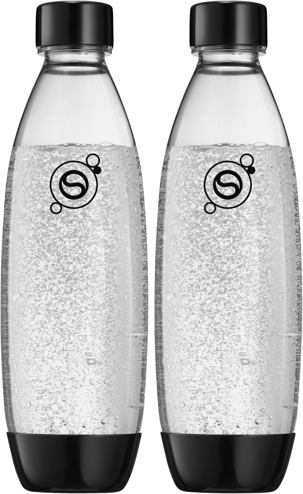 Dishwasher Safe Bottles, Plastic for PET, Transparent,2 x 1 L,17,4 x 8,6 x 28,1 cm,3000241