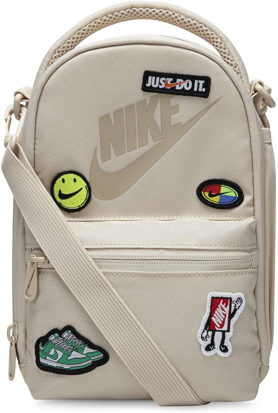 Nike Patch 4L Insulated Lunch Tote, Crossbody Lunch Box Bag with Bottle and Zip Pocket (Soft Pink)