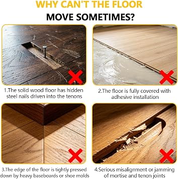 Floor Gap Fixer Tool Heavy Duty 45°Striking Surface Floor Gap Repair Tool