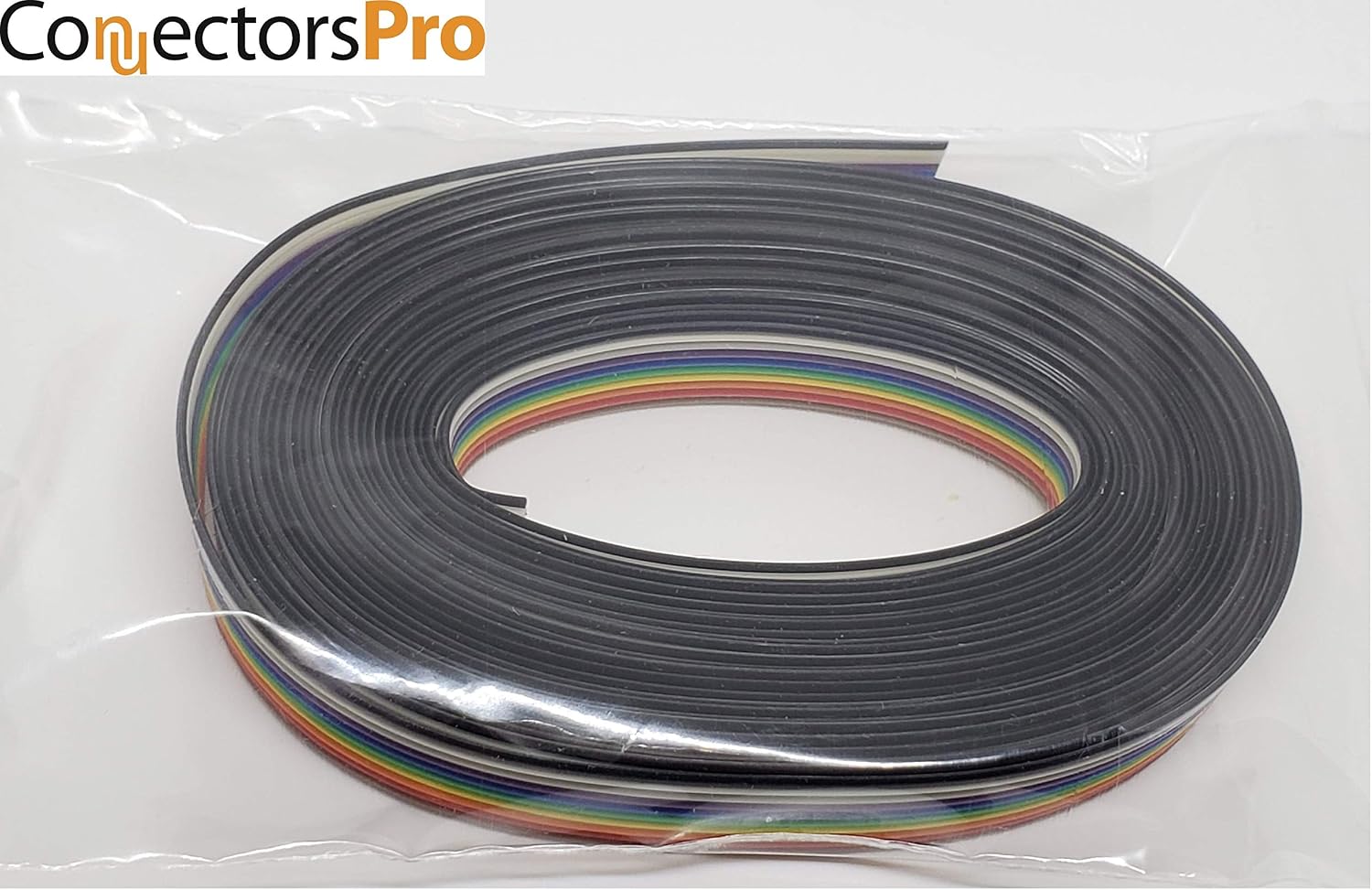 Pc Accessories - Connectors Pro 20 Feet IDC 10P Rainbow Color Flat Ribbon Cable 10 Conductors for 2.54mm Pitch Connectors 20-ft Pack image 5