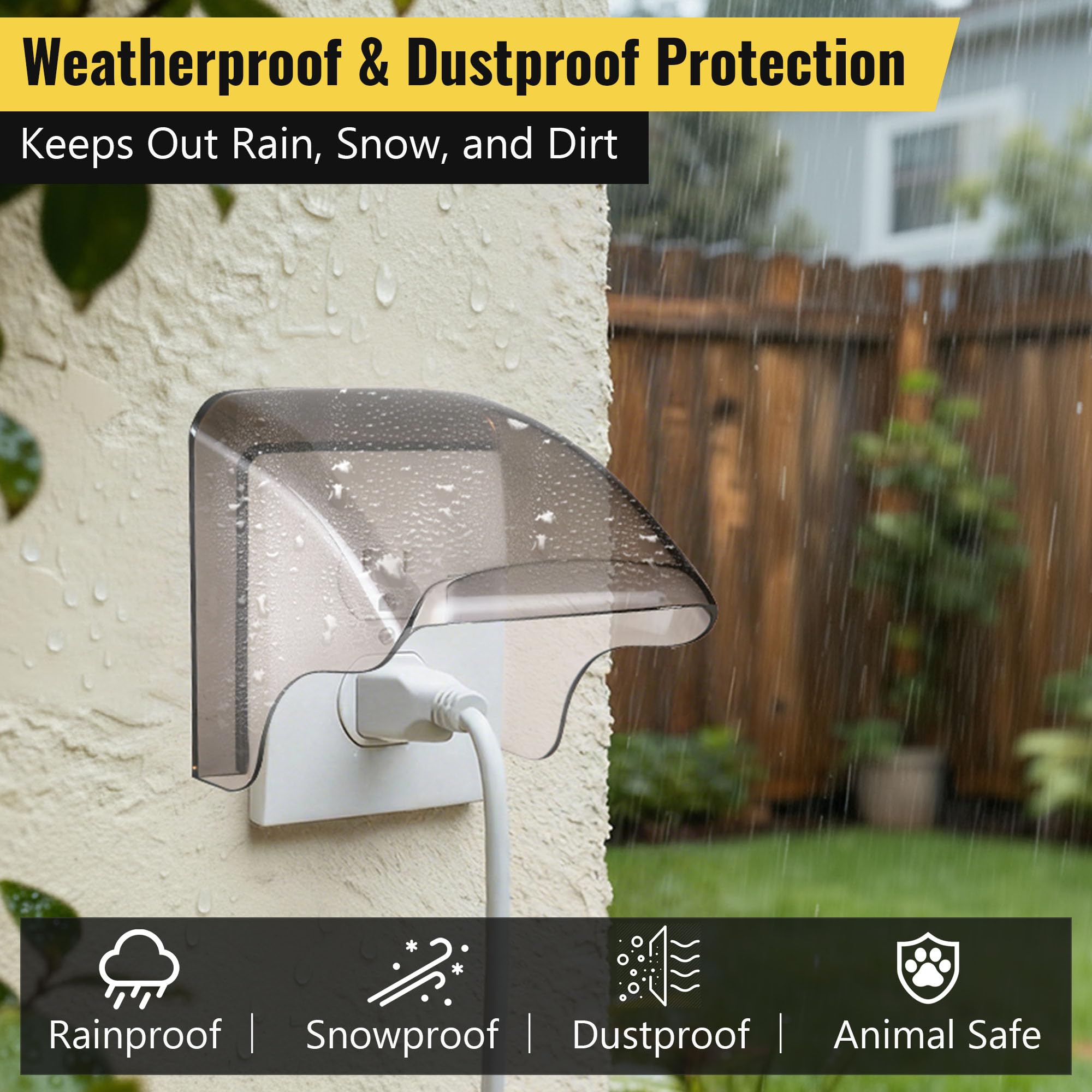 Outdoor Outlet Covers - Waterproof & Weatherproof -4 Outdoor Outlet Covers - Waterproof & Weatherproof -4