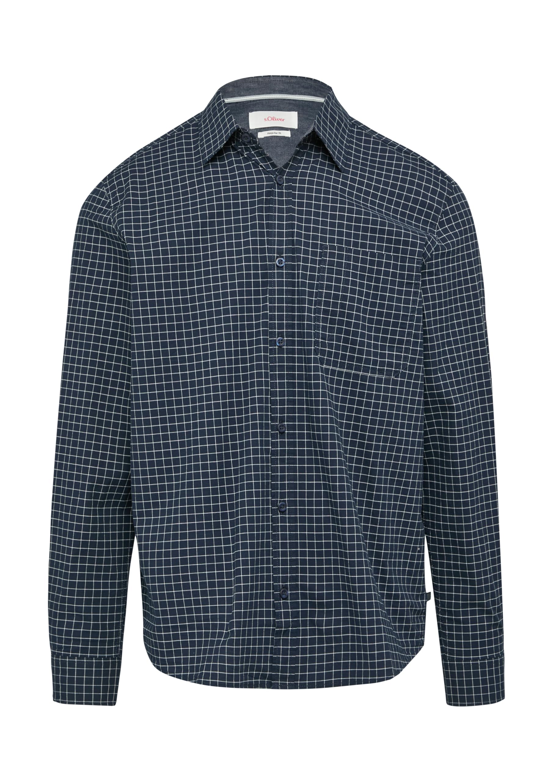 s.Oliver Hemd kariert, Regular Fit
