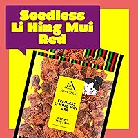 Vista 2 de Ciruelas Sin Semilla Li Hing Mui Crack Seed de Asia Trans Favorito Hawaiano Dulce, Agrio y Salado Caramelo de Ciruela Asiática Seca