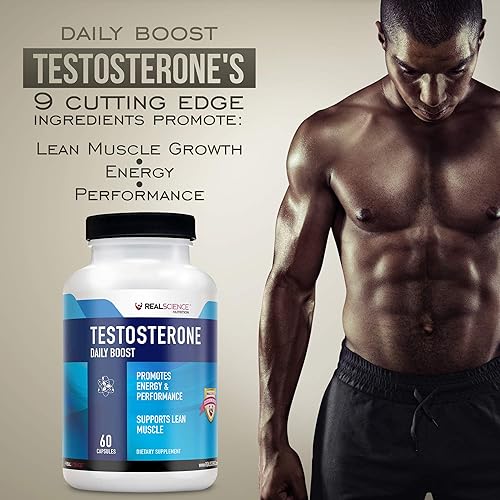 Miniatura 2 de Daily Boost - Potenciador de testosterona para hombres, suplemento más fuerte para el crecimiento muscular, culturismo y energía con 9 potentes