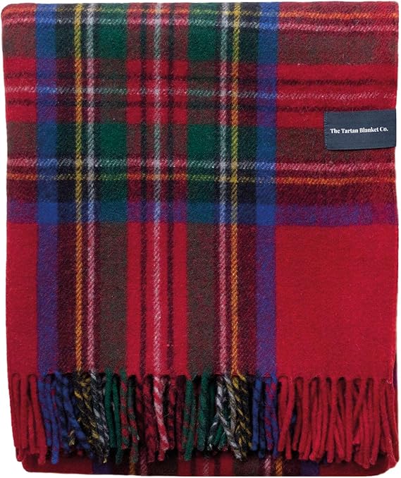 The Tartan Blanket Co. Recycled Wool Blanket Stewart Royal