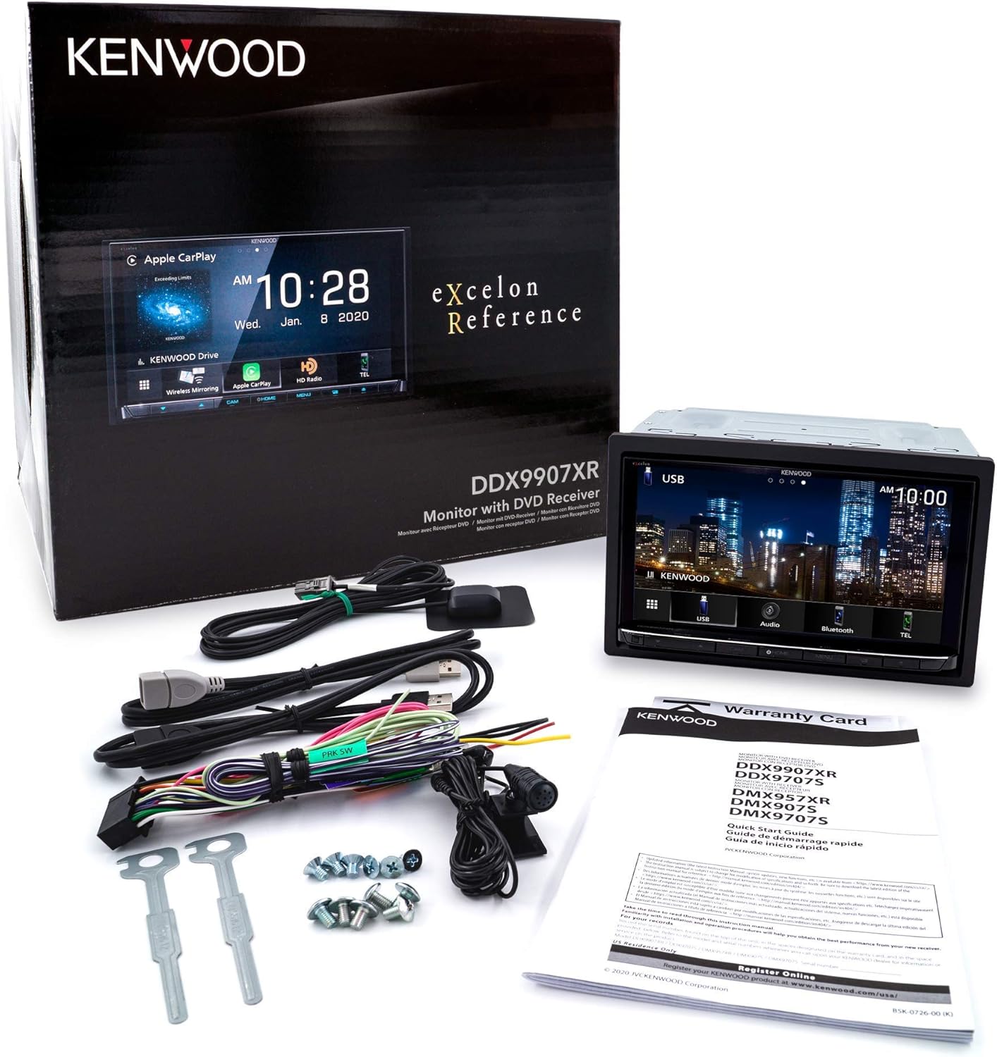 Kenwood Excelon DDX9907XR 6.8 Inch DVD Receiver with Bluetooth & HD Radio (Certified Refurbished)