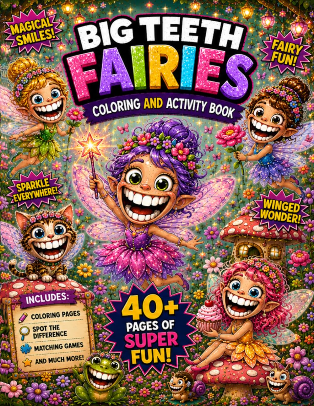 Big Teeth Fairies: Coloring & Activity Book for Kids Ages 4–8 (Big Teeth Coloring and Activities Books)