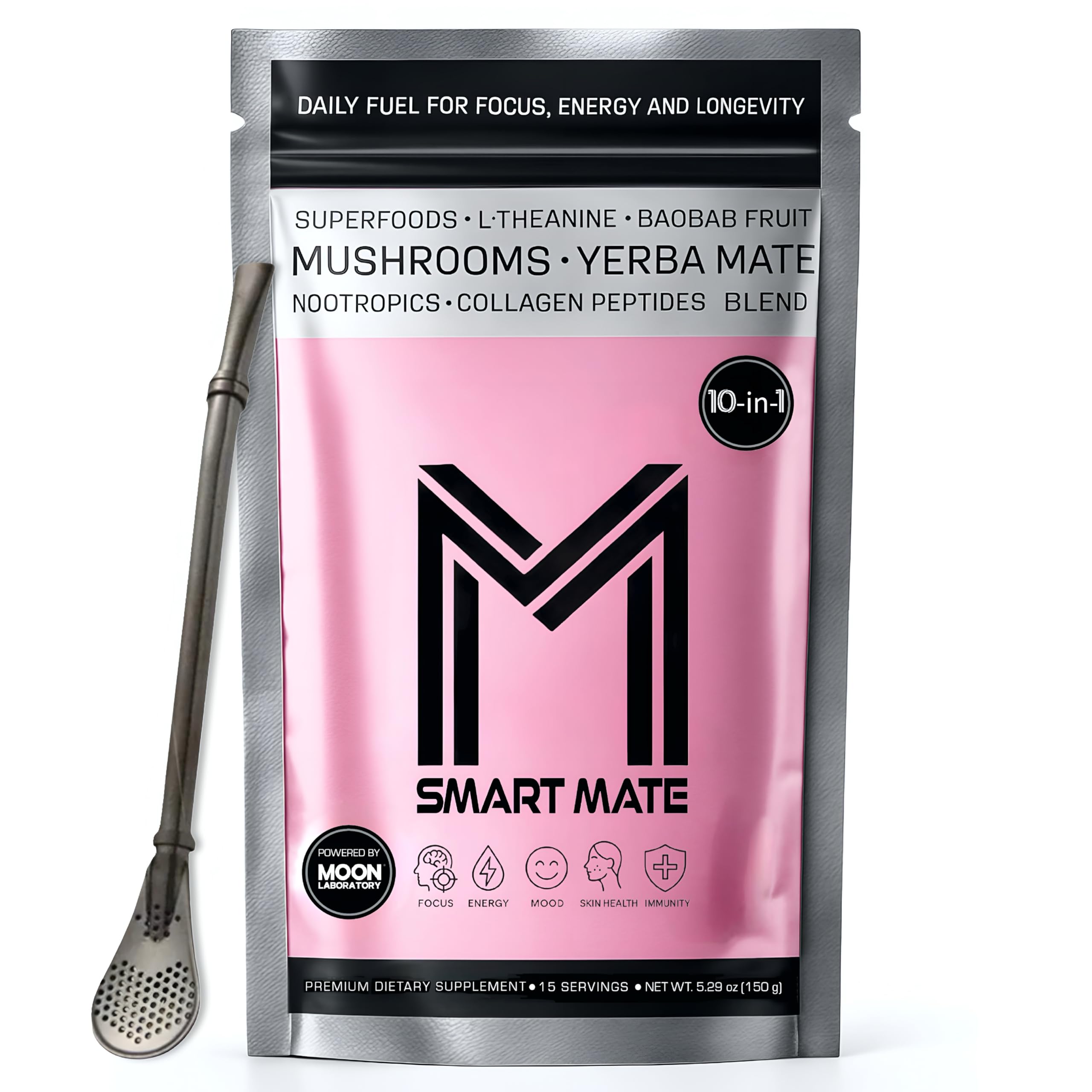 Amazon.com: SMART MATE – Adaptogenic Yerba Mate Coffee Alternative