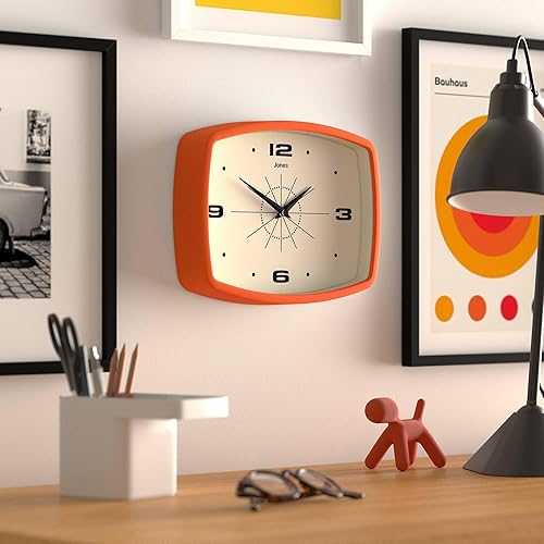 Miniatura 5 de JONES CLOCKS Reloj de pared retro de película, reloj cuadrado, reloj rectangular, reloj de cocina, reloj de oficina, reloj retro, reloj de