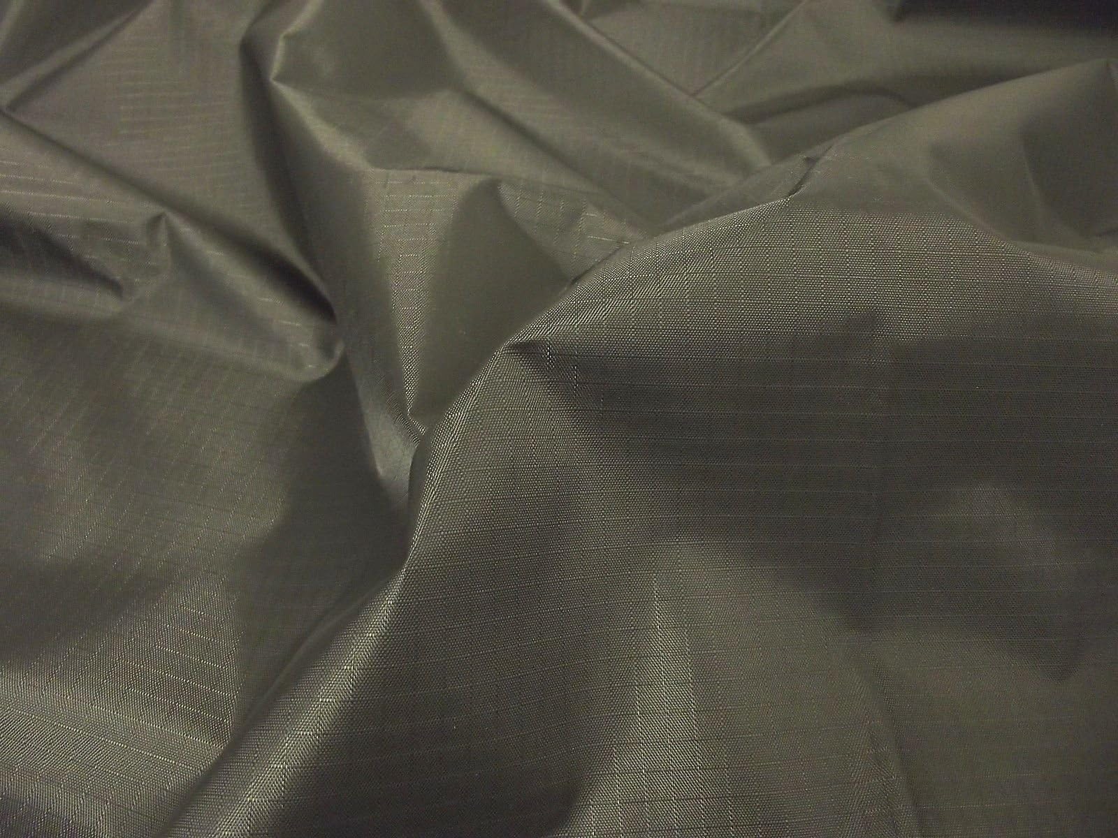 Waterproof Ripstop Nylon Fabric Material - Black, 1/2Mtr 150cm x 50cm