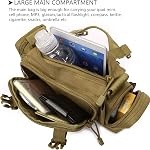 Tactical Fanny Pack Military Assault Waist Bag Hip Belt MOLLE Sling Army Lumbar Gear Pouch EDC Camera Handlebar Range Bags (Patch Included), Black