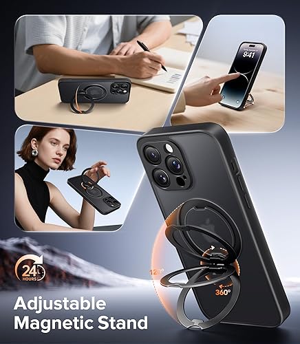 Miniatura 3 de Funda magnética mejorada para iPhone 14 Pro Max, soporte irrompible y estable, funda para teléfono compatible con MagSafe, protección de grado