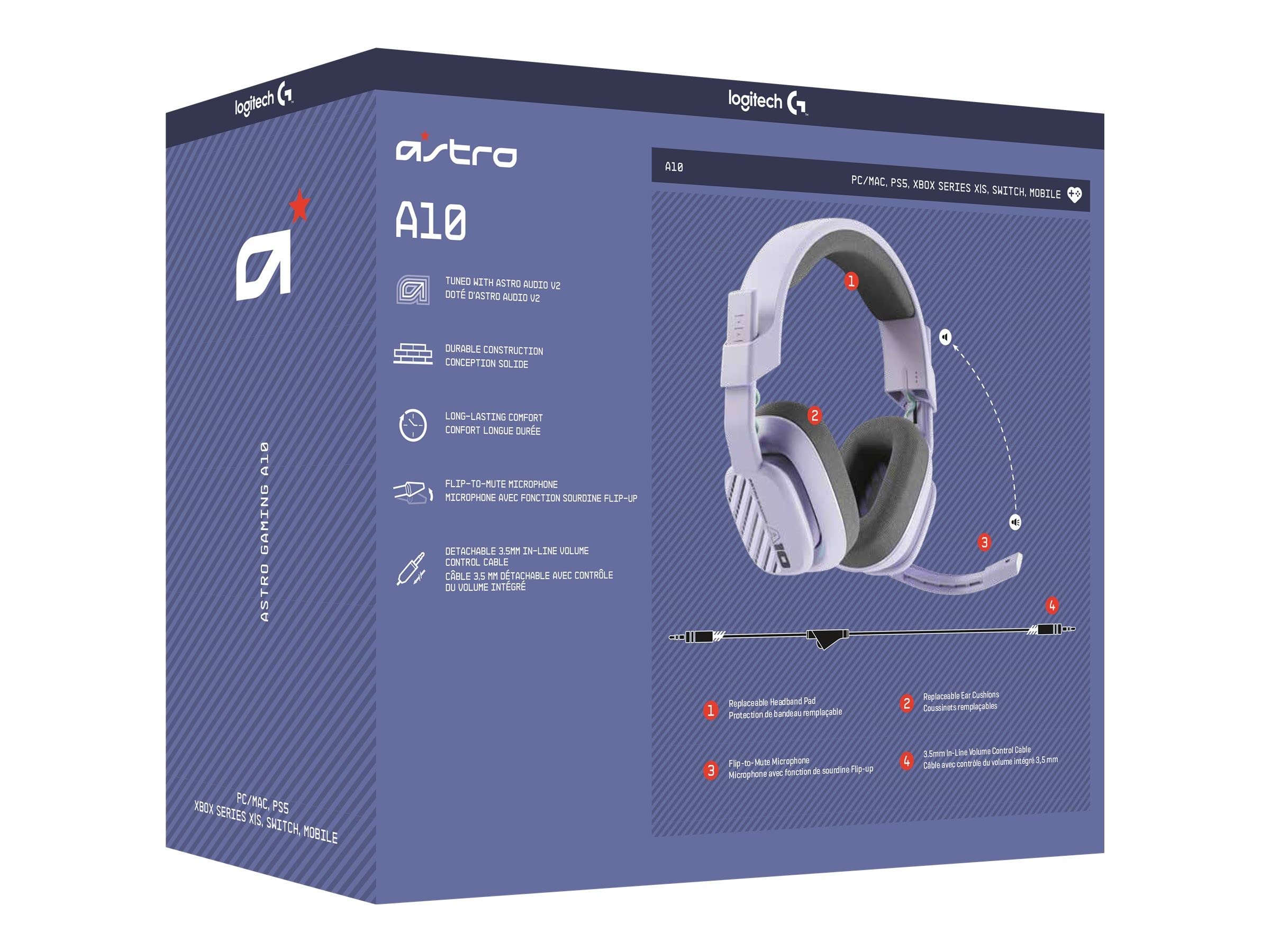 Astro A10 Gen 2 Over-Ear Gaming Headphones - Mute Microfono Included - Dettaglio