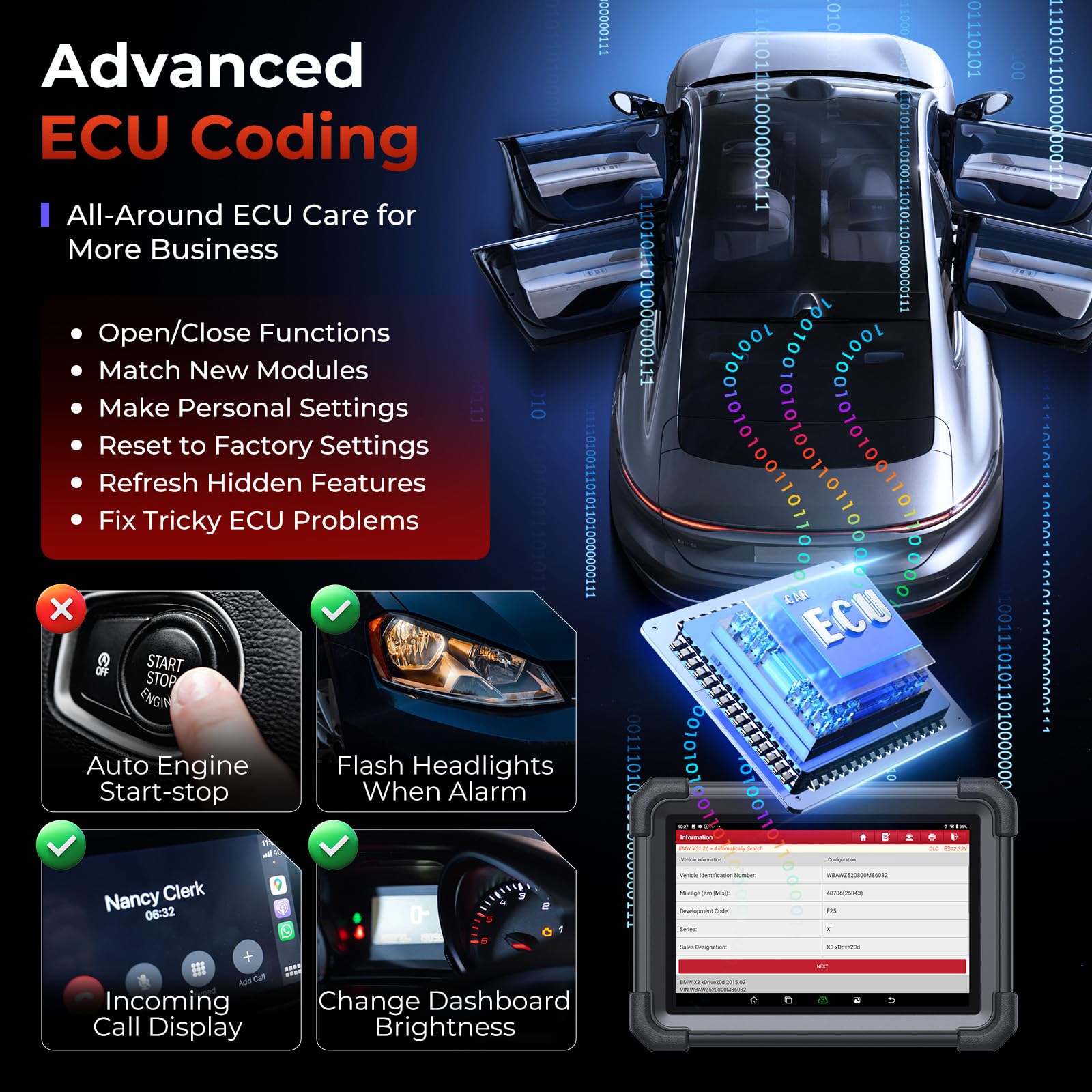 Amazon.co.jp: Launch X431 PRO Dyno 双方向スキャンツール、ECU