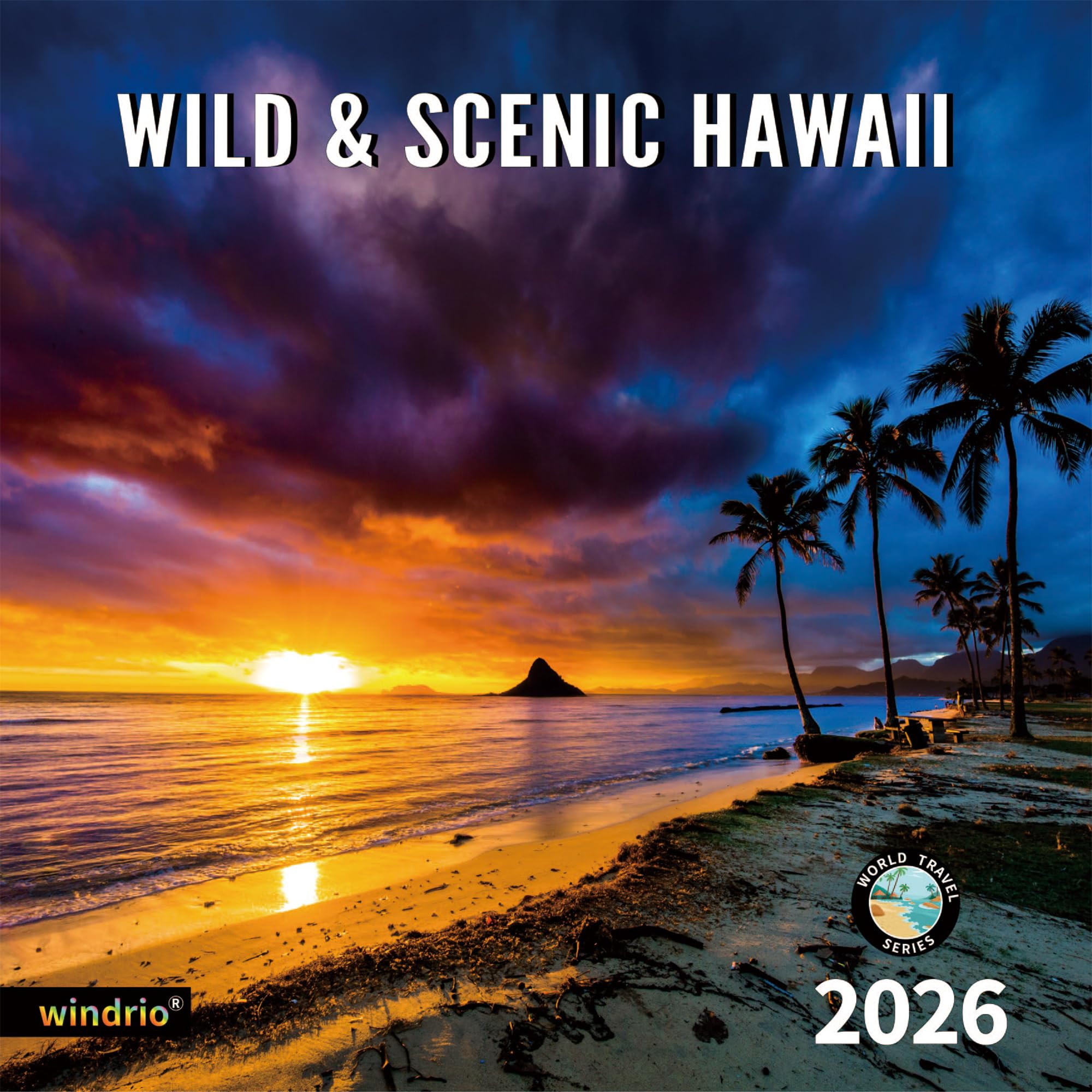 2026 Wall Calendar,Calendar 2026, November 2025 - December 2026, Wall Calendar Wild & Scenic Hawaii, 12" x 24" Opened,Full Page Months Thick & Sturdy
