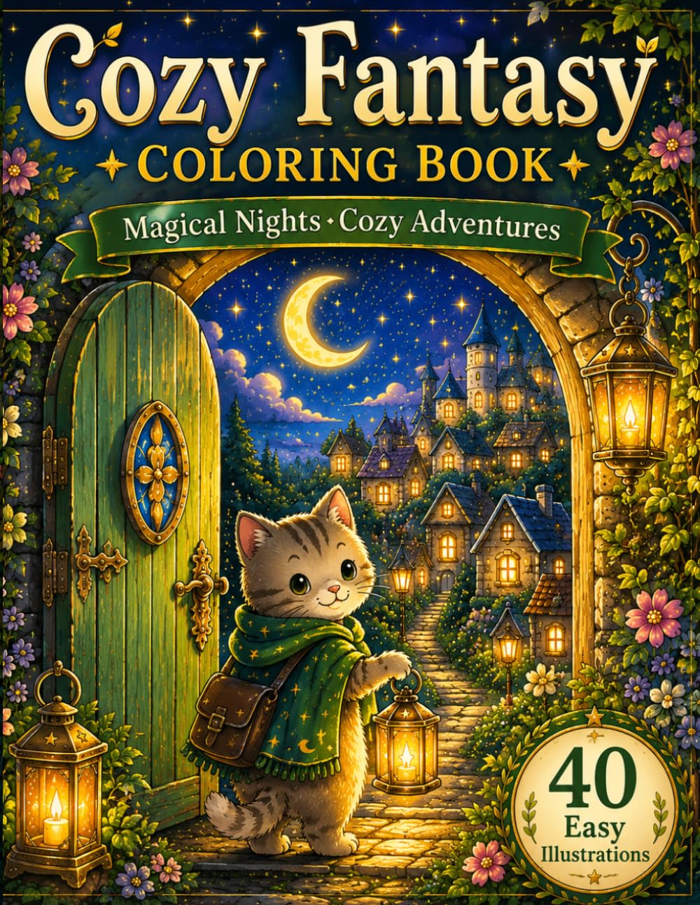 Cozy Fantasy COLORING BOOK3: Magical Nights • Peaceful Moments