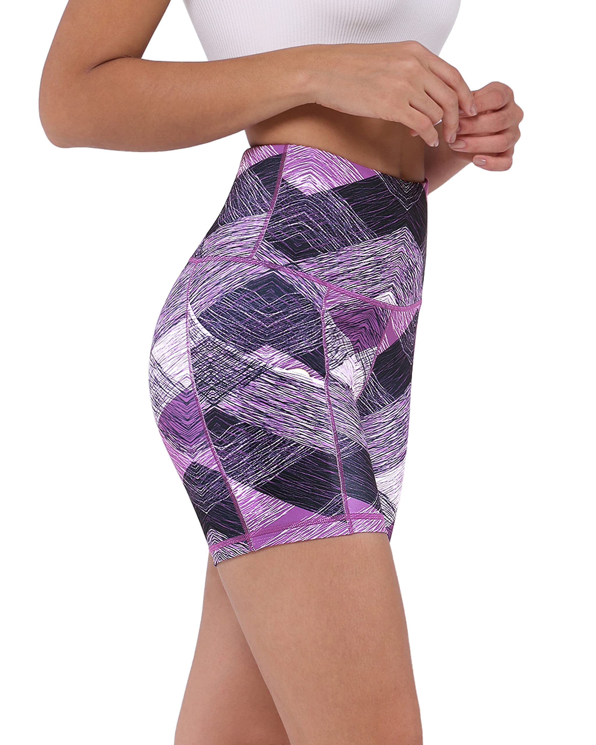 ODODOS Women's Tummy Control Biker Shorts 2.0 with Pockets High Waist Athletic Workout Yoga Shorts-3.5''/ 5"/ 8" / 10" Inseam