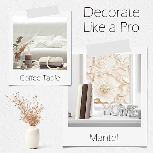 Miniatura 4 de Libros decorativos de lino para decoración del hogar, libros de decoración bohemia de diseño para mesa de café, estantería, decoración de manto,