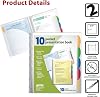 Better Office Products 10 Pocket Poly Presentation Folder with tabs 2 Count