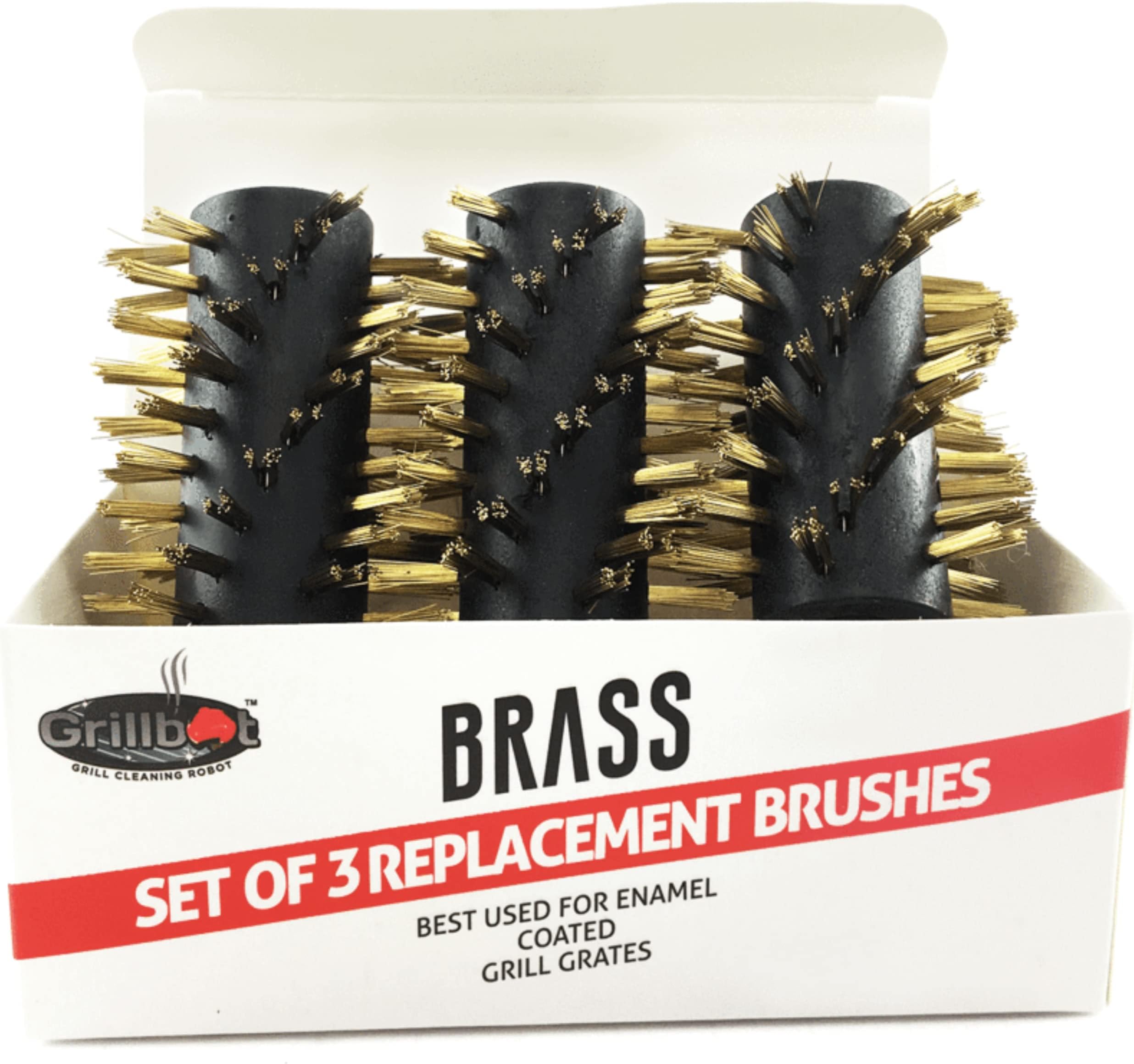 Grillbot GBB201 Replacement Brushes for Grillbot Automatic BBQ Grill Cleaning Robot (Brass)