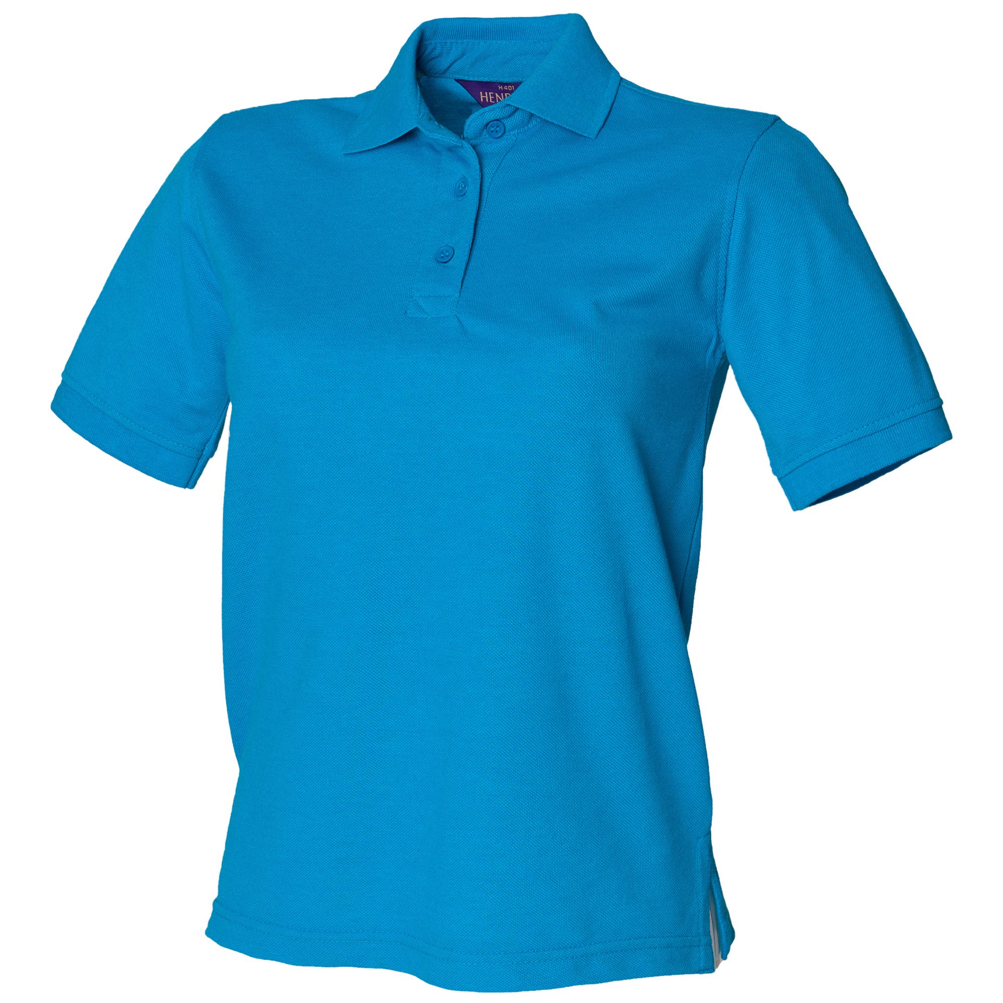 Henbury Womens/Ladies 65/35 Polo Shirt (XL) (Sapphire Blue)