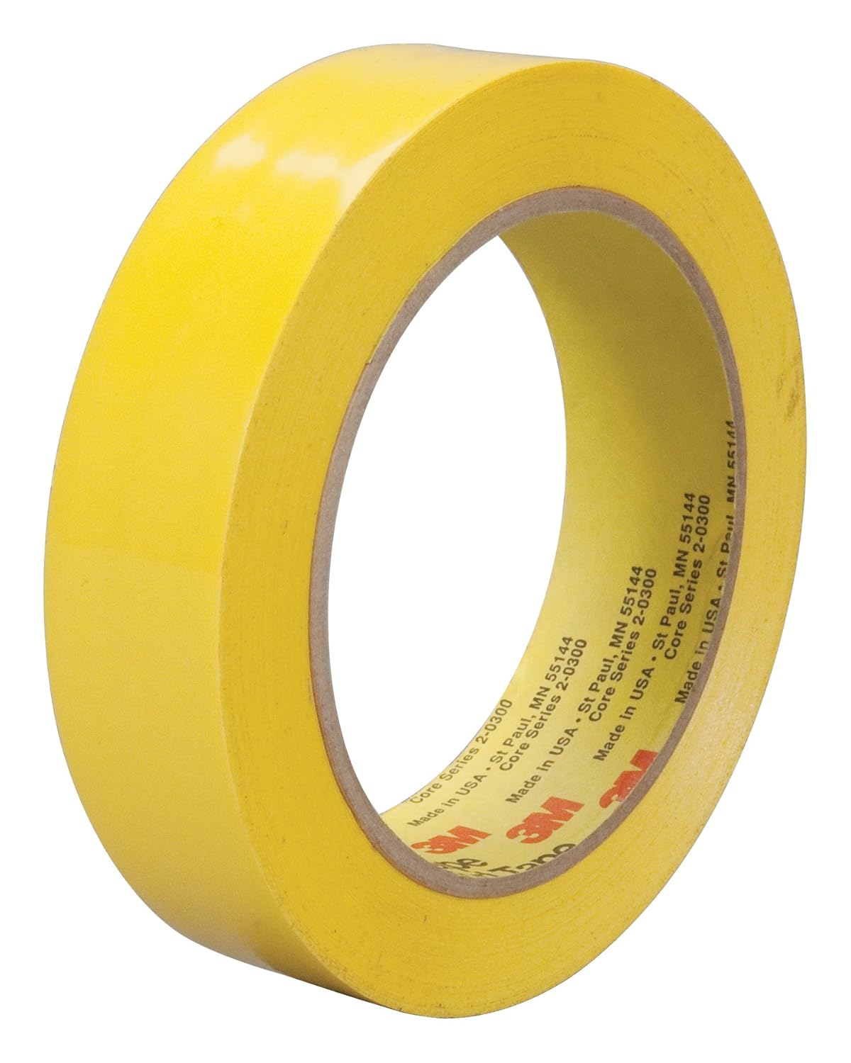 3M Polyethylene Tape 483, Yellow, 1 in x 36 yd, 5.0 mil