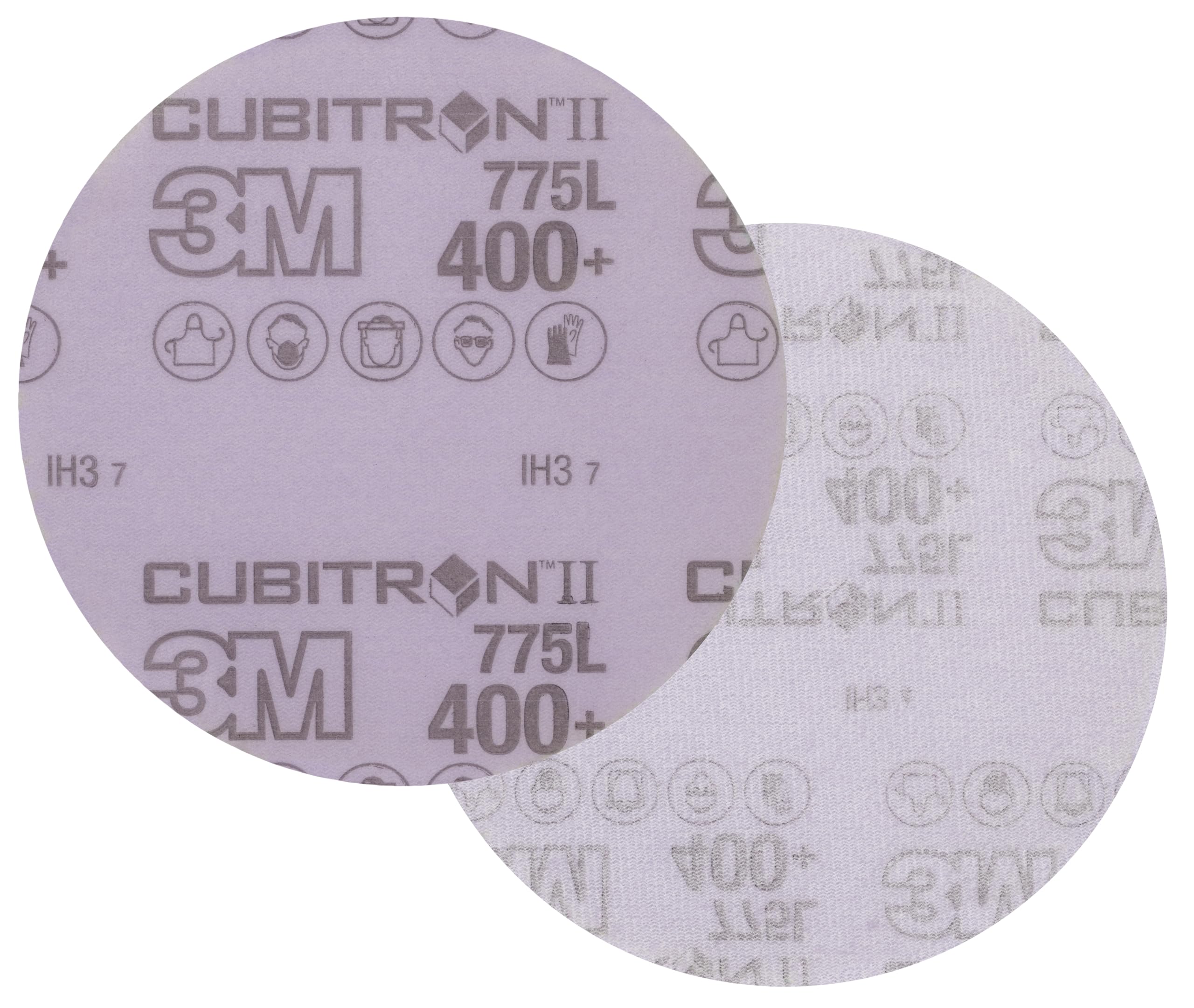 3M Cubitron II Hookit Disco de Film 775L, 125 mm, 400+ | Sin Agujeros 50 discos/caja