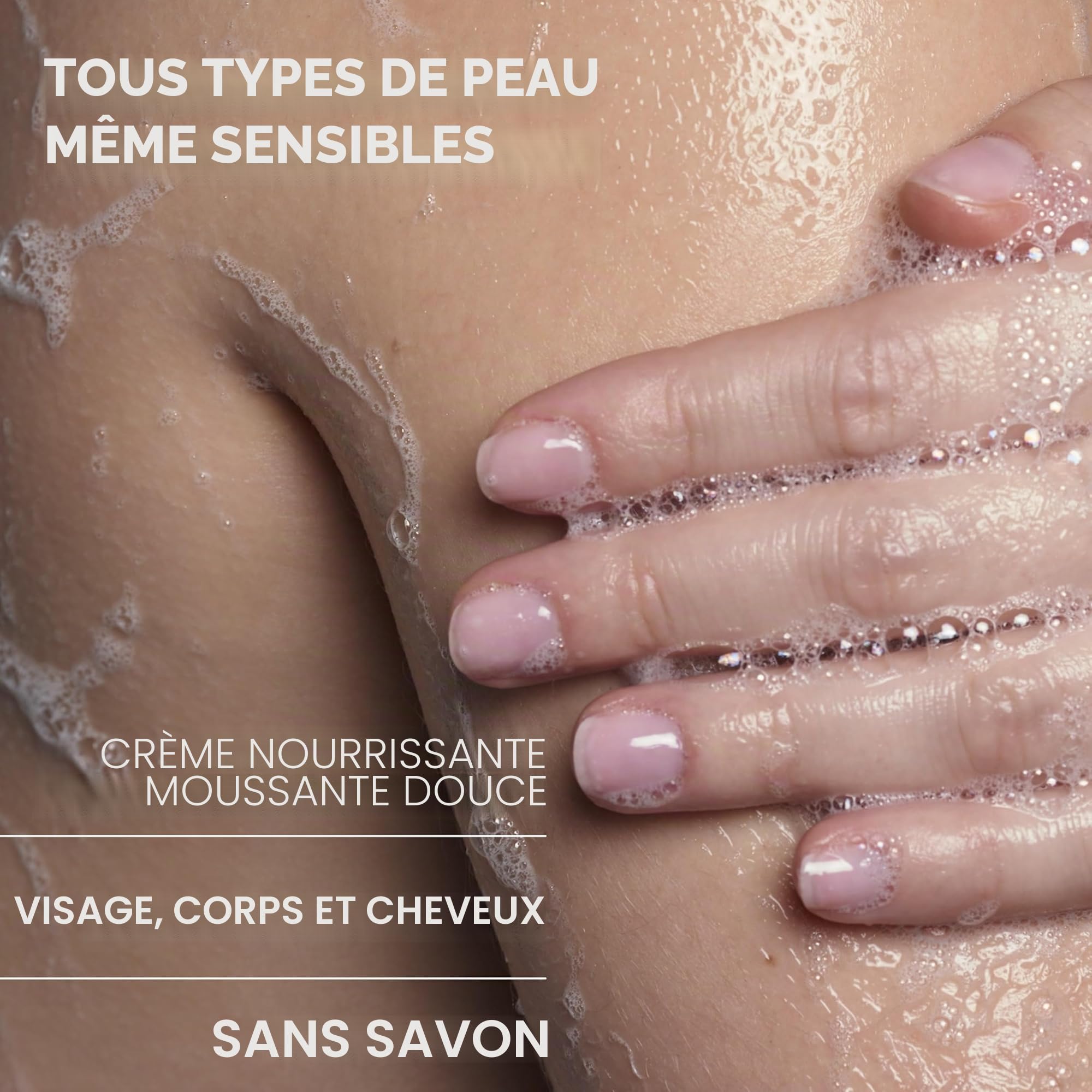 Uriage Crème Lavante Hydratante au BEURRE DE KARITÉ I Gel douche 2-en-1: nettoie et nourrit. Crème moussante nourrissante, parfum cocooning I Visage, Corps & Cheveux I Sans savon I pH physiologique