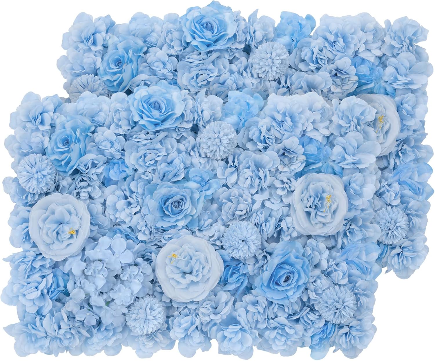 SHACOS Artificial Flower Wall Panels 2 Pack 24"x16" Flower