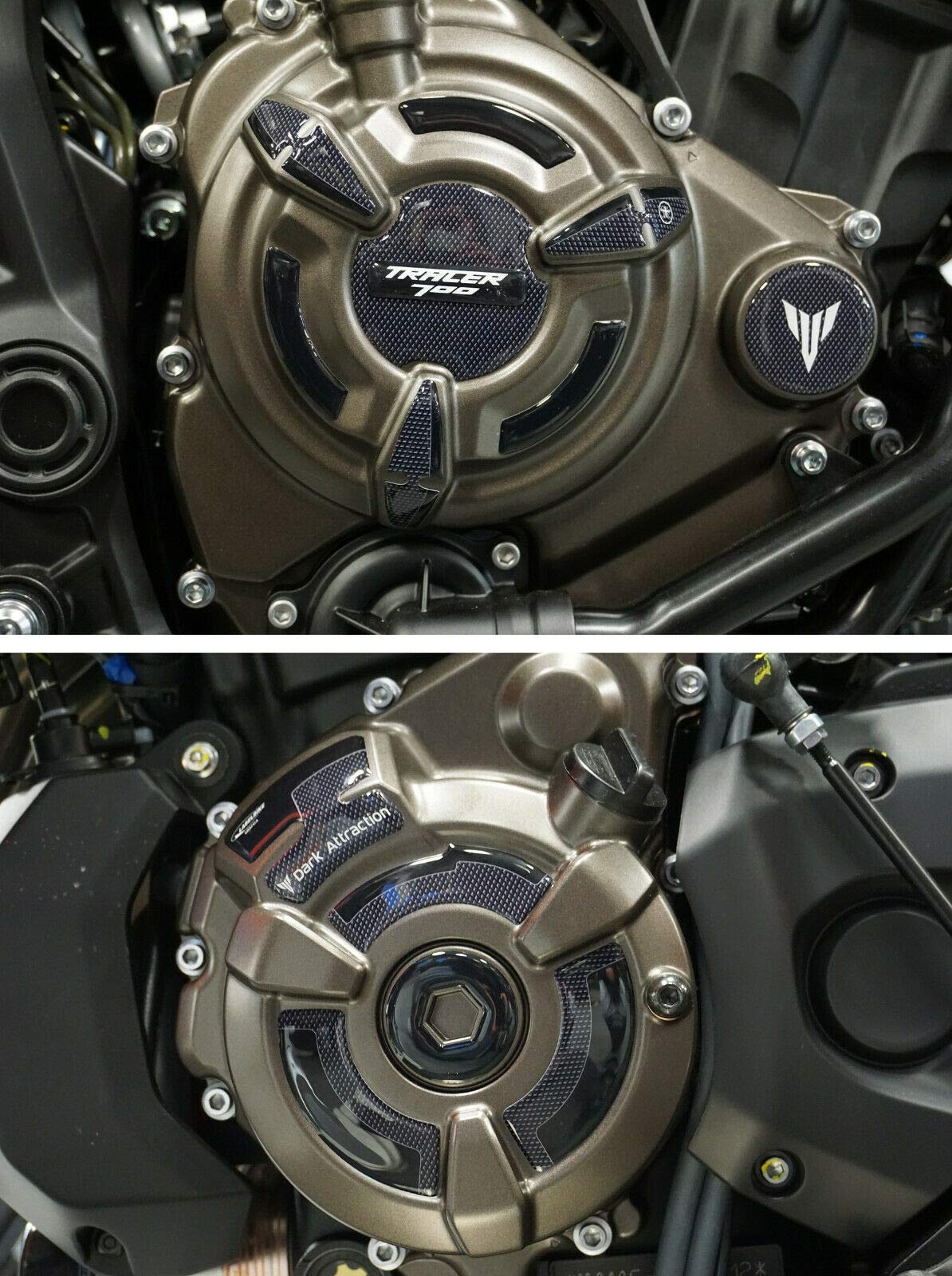 labelbike - Motorcycle Crankcase Protectors 3D Gel Resin Sticker Kit Compatible with Yamaha Tracer 700