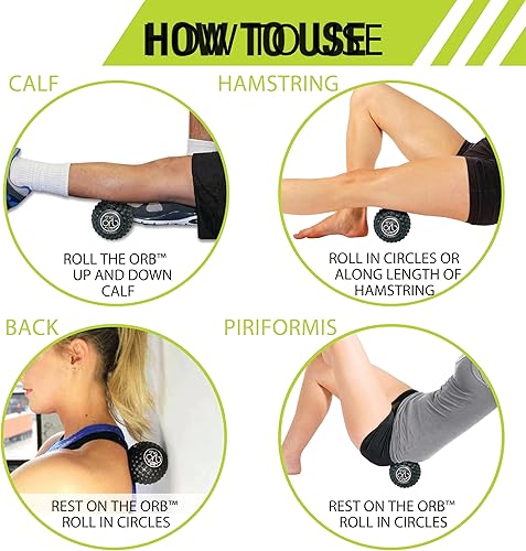 Vista 21 de Pro-Tec Athletics Bolas de masaje Orb, varían en tamaño y color, masaje de tejido profundo, alivio muscular, promueve la flexibilidad