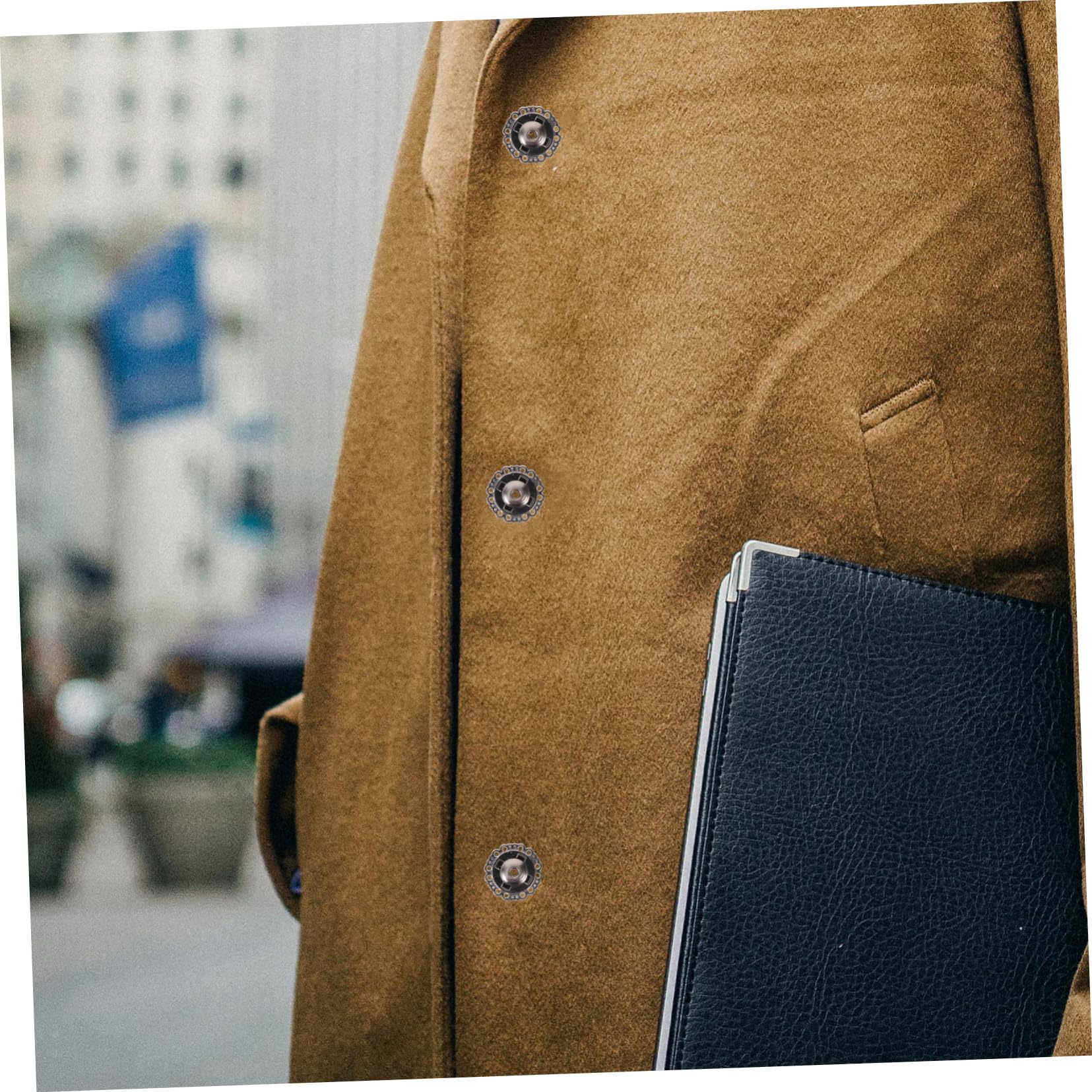 Lurrose 125piezas Botones Presión Metálicos Para Ropa Accesorios Versátiles Broches De Snap Para Abrigos Bolsos y Calzado Duraderos y Fáciles De Instalar