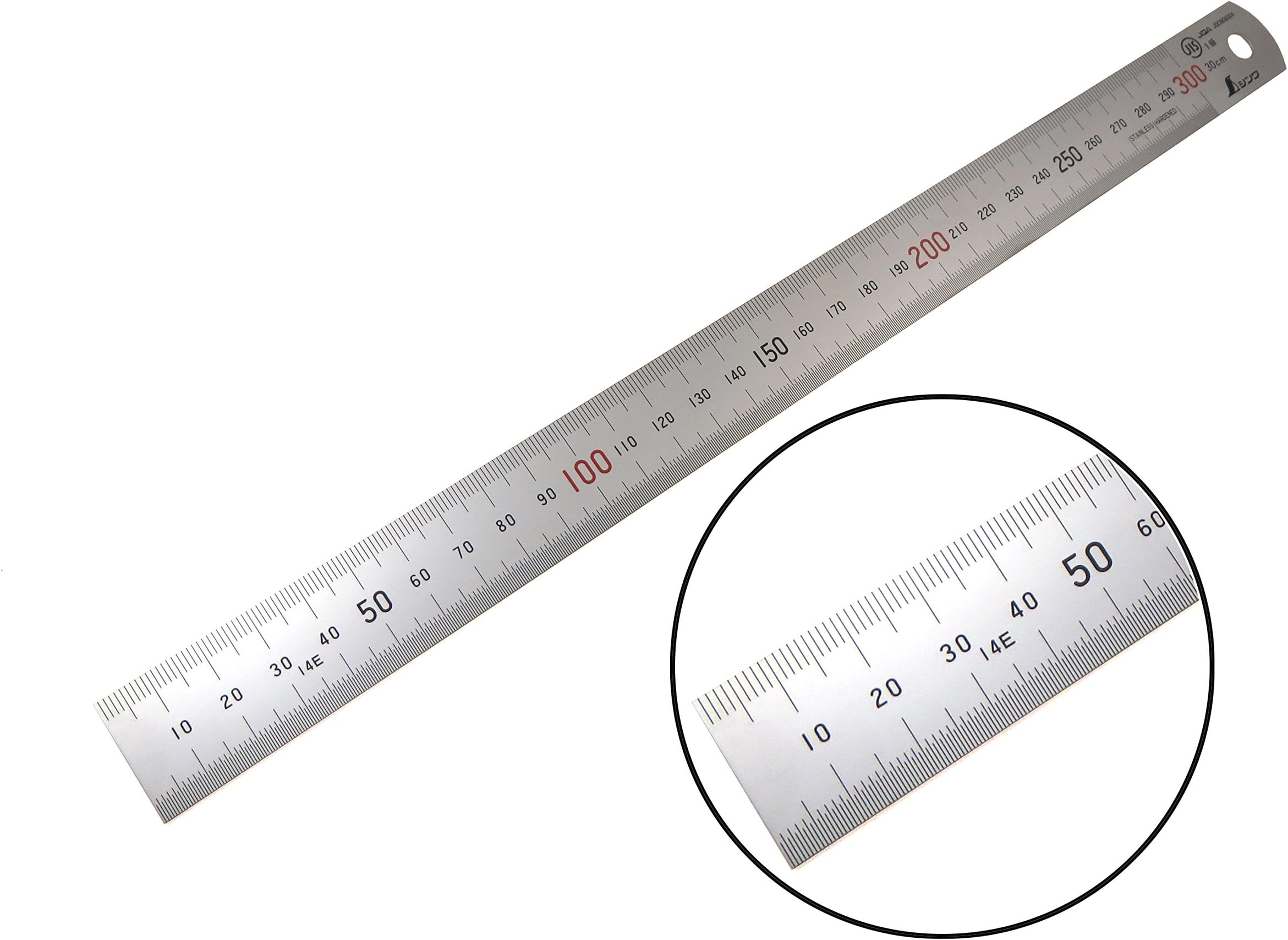 Shinwa H101-C 300 mm Rigid "Zero Glare" Metric Machinist Ruler/Rule Scale .5 mm & mm Markings