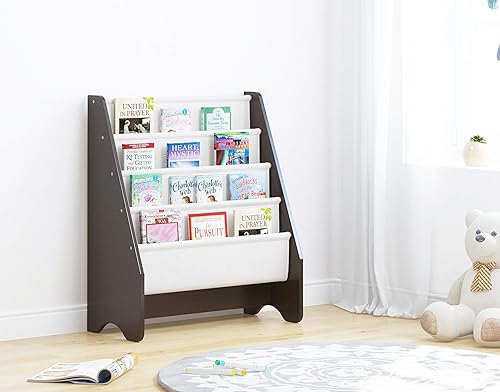 Miniatura 7 de UTEX Estantería para niños, estantería para niños con organizador, revistero para niños, estante para libros para niños, organizador de libros