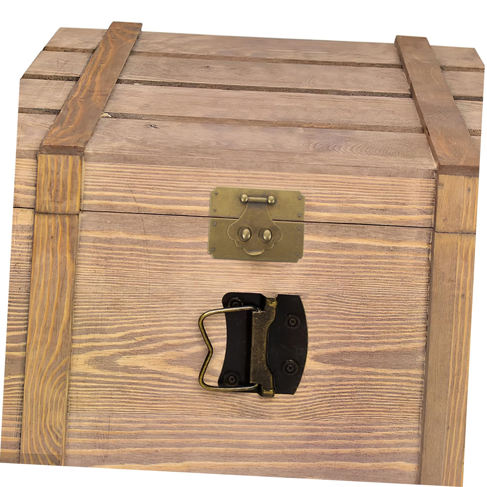 Angoily Box Retro Carved Furniture Lock DIY Hasp Lock Suitcase Hasp Antique Case Latch Lock Hasp Furniture Hasp Padlock Latch Hasp Decorative Hasp Lock Buckle Metal Hasp Brass Hasp Locks