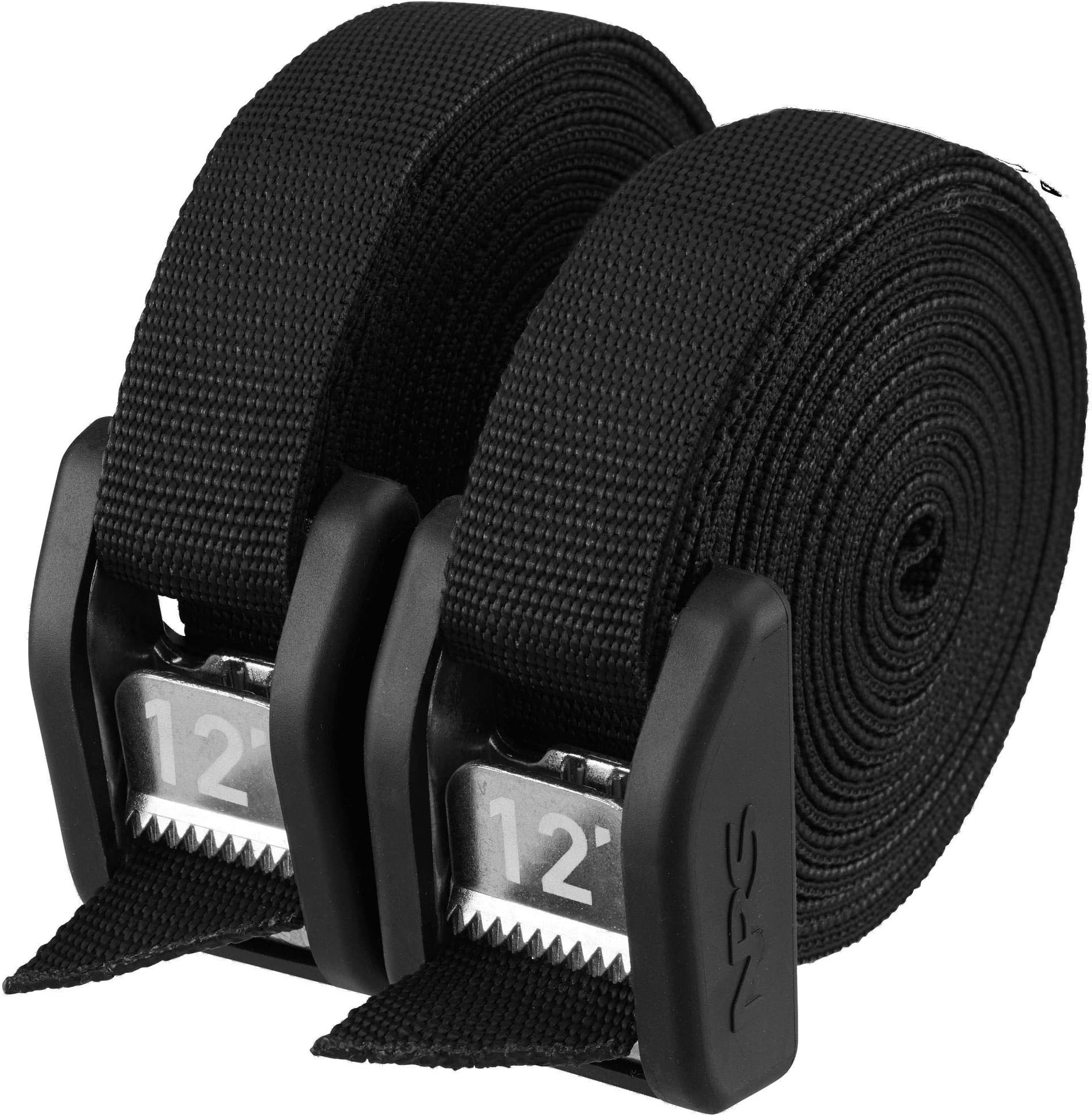 12' Buckle Bumper Strap Pair Stealth Black
