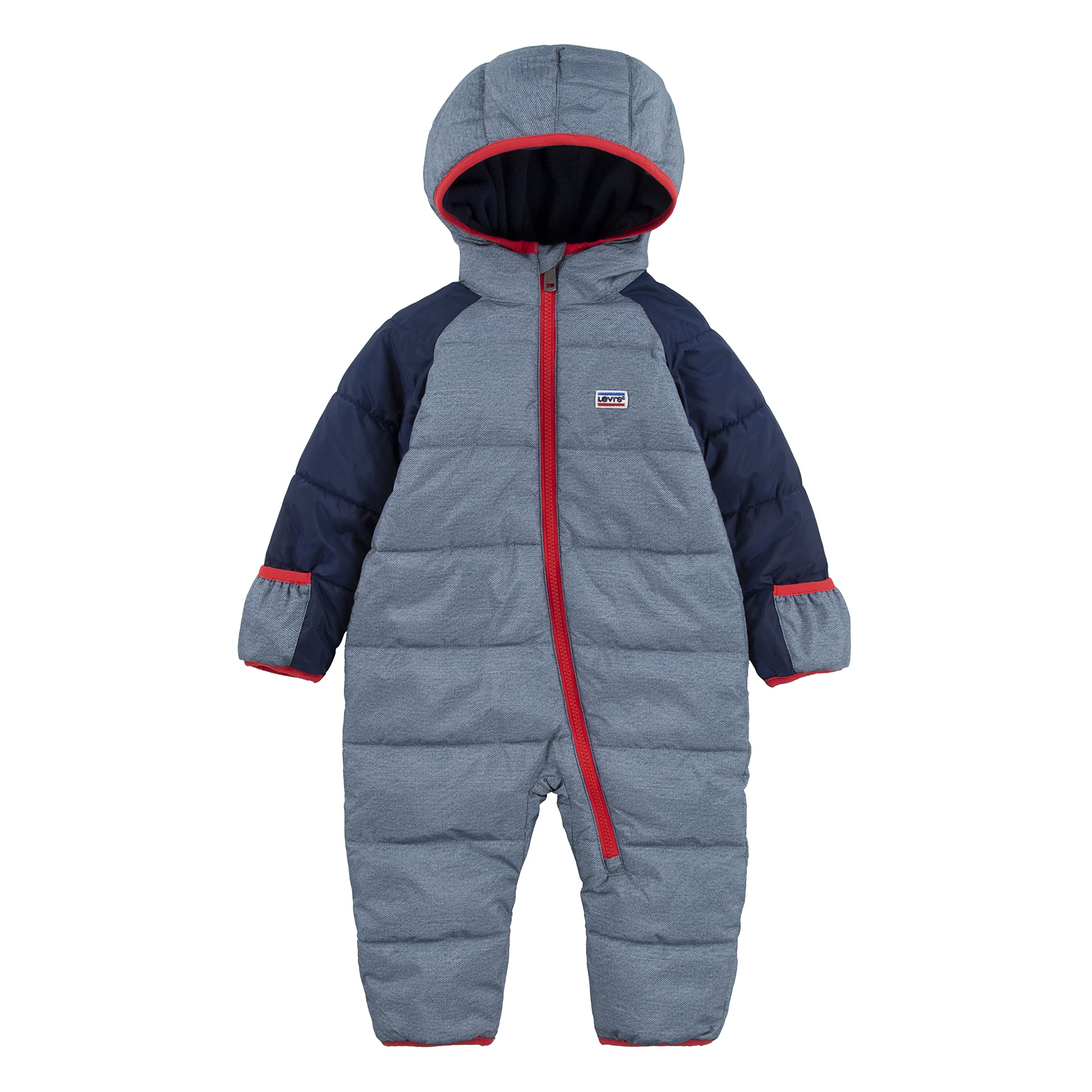 Levi's Kids Baby Boys' LVN Snowsuit 6EF977 Outerwear, Naval Academy, 24 Months