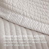 Vista 3 de Bedsure Colchas tamaño individual: juego de ropa de cama individual, colcha ligera con patrón de pana, juego de 2 piezas con colcha de 68 x 86