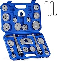 Orion Motor Tech 24pc Universal Brake Caliper Compression Tool Set - Heavy Duty Piston Compressor Kit for Easy Brake Pad Replacement