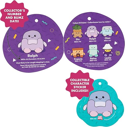 Miniatura 4 de BumBumz HomeBumz - Peluche de silla reclinable Ralph de 7.5 pulgadas, con licencia oficial, juguete de peluche suave coleccionable y esponjoso,