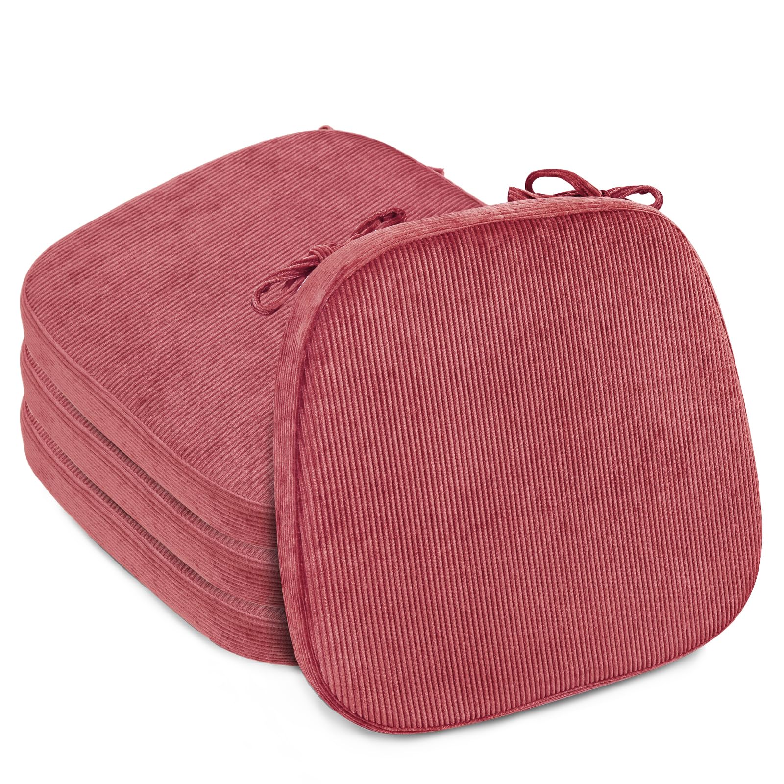 Glyzia 2 5 Thick Chair Cushions for Dining Chair Corduroy Foam Kitchen Chair Pads U Shaped Indoor Seat
