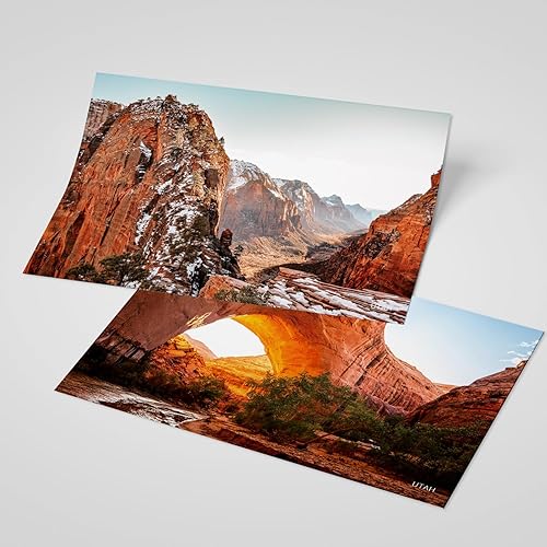 Miniatura 5 de Paquete de 20 postales de paisaje vintage de Estados Unidos de Utah, postales de todo el mundo, tarjetas de felicitación para viajes de negocios,